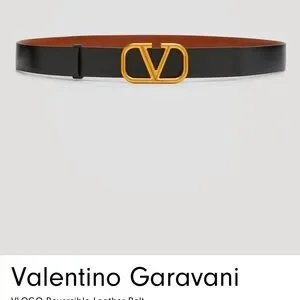 Valentino Reversible Belt 30in/75cm VALENTINO GARAVANI Valentino Garavani VLOGO reversible  main image 3